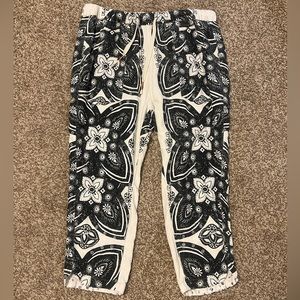 Anthropologie Pilcro Drawstring Batik Style Pant